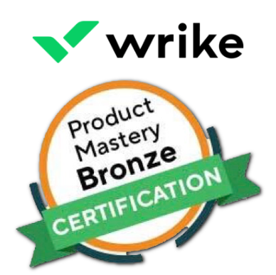 Wrike Product Mastery Bronze certification