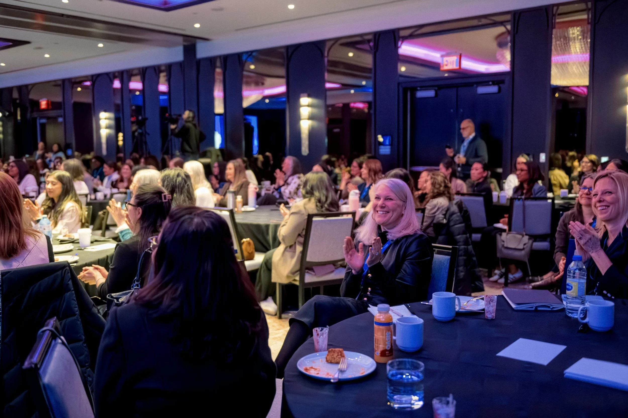 Audience applauding at the CPA Ontario Women in Action Conference