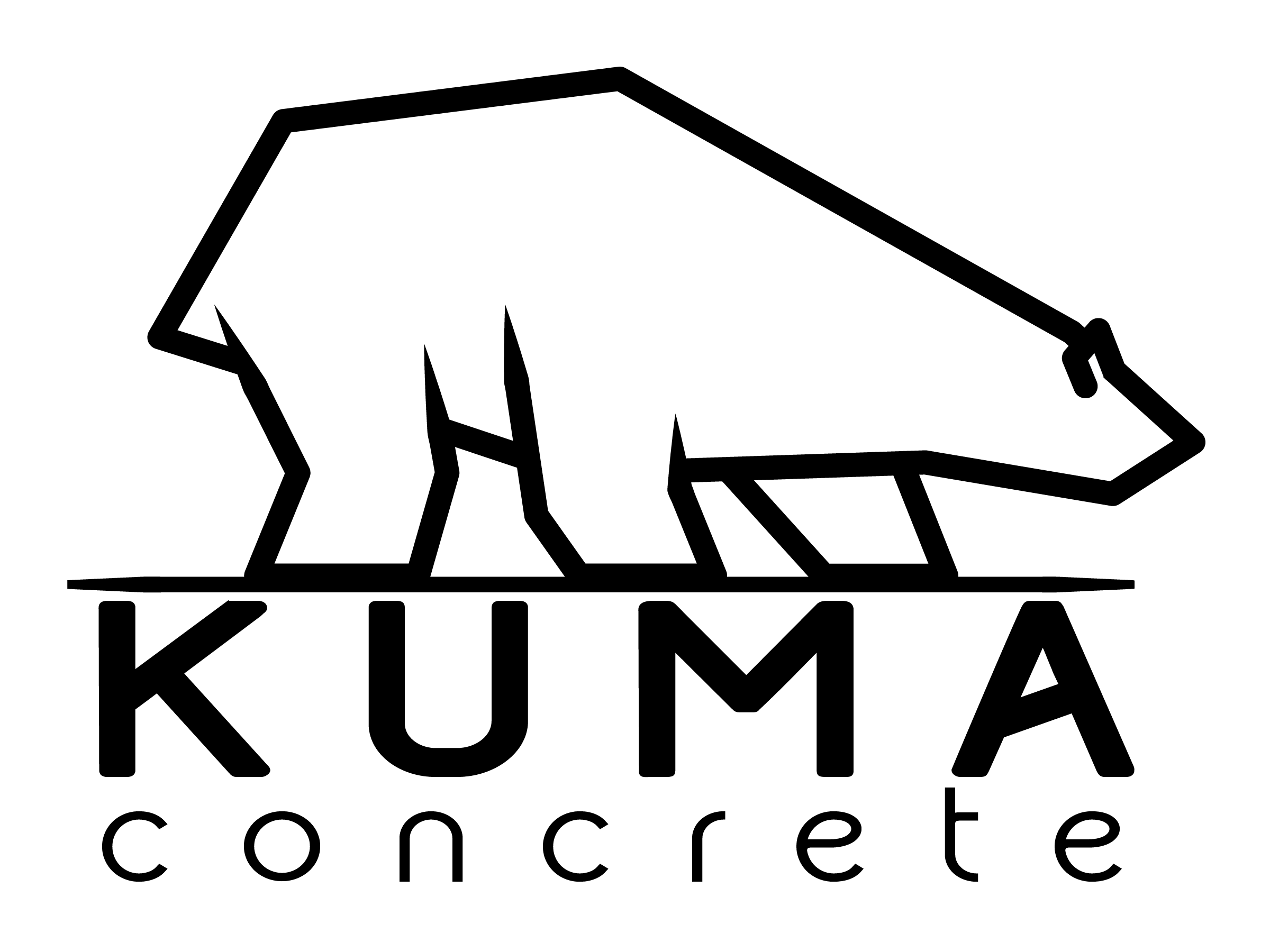 Kuma Concrete Polar Bear Logo
