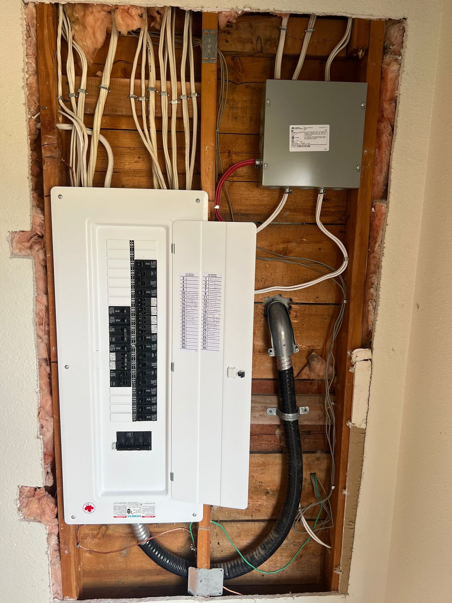 Completed 200 amp residential underground electrical service upgrade