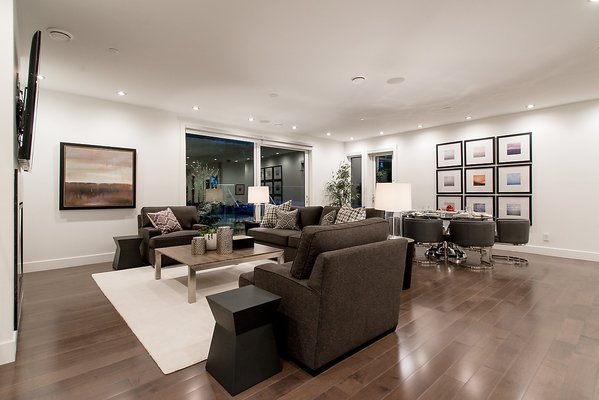 Custom residential electrical finish for West Vancouver home