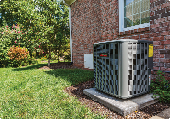 Outdoor residential heat-pump equipment.