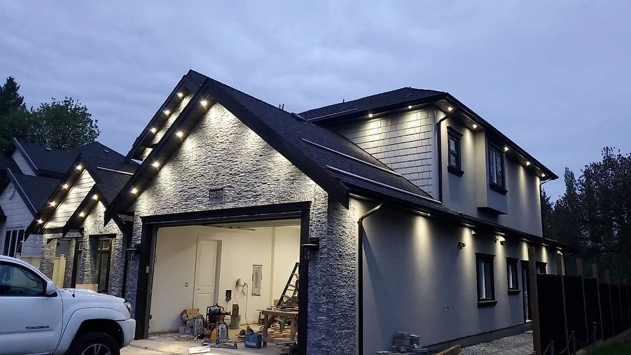 Finished Surrey residential exterior lighting project