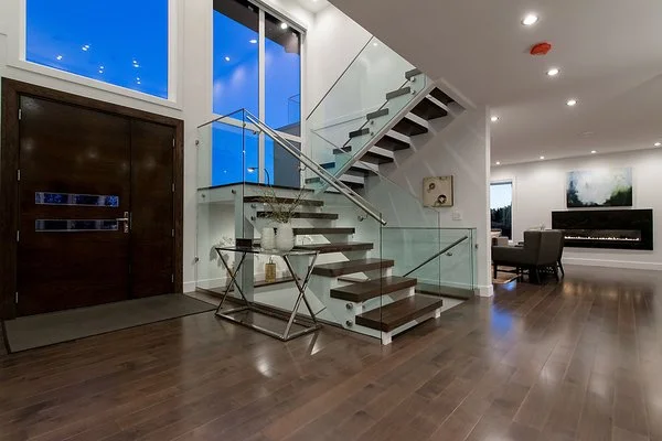 West Vancouver custom home interior electrical finish