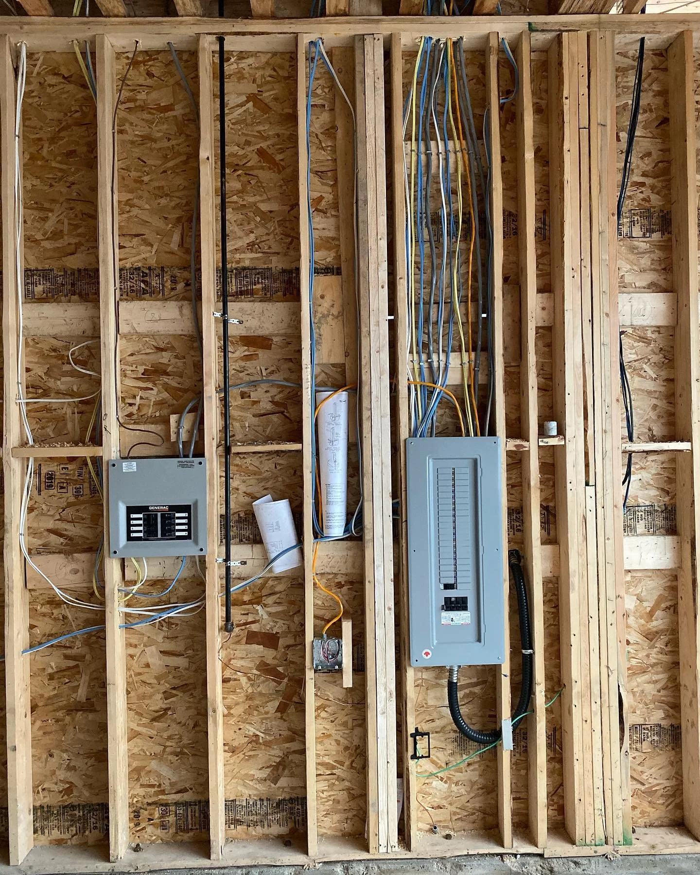 Electrical rough-in and panel work for a Lower Mainland secondary suite.