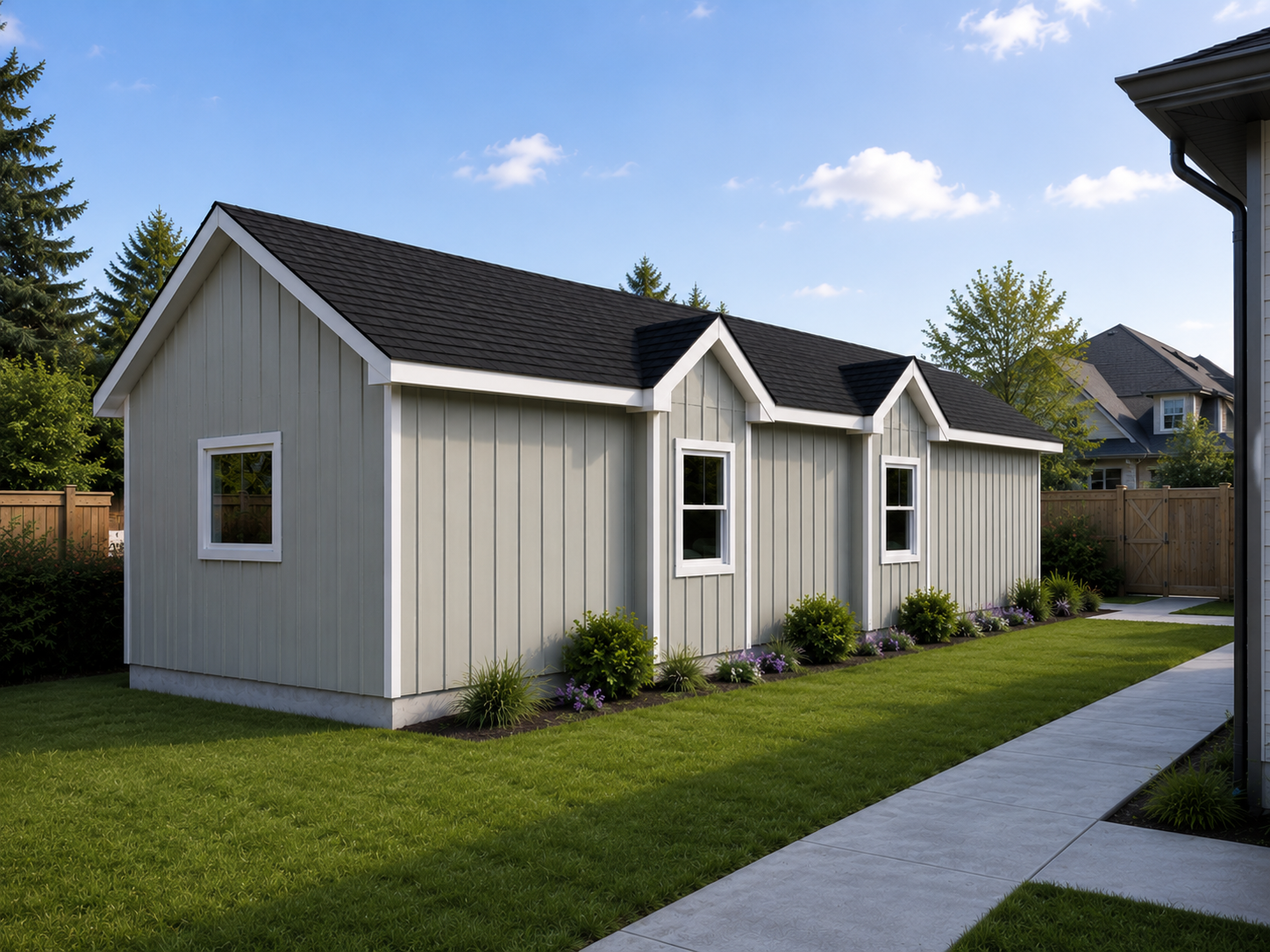 Detached North Delta garden suite electrical project completed by Hundel Electric