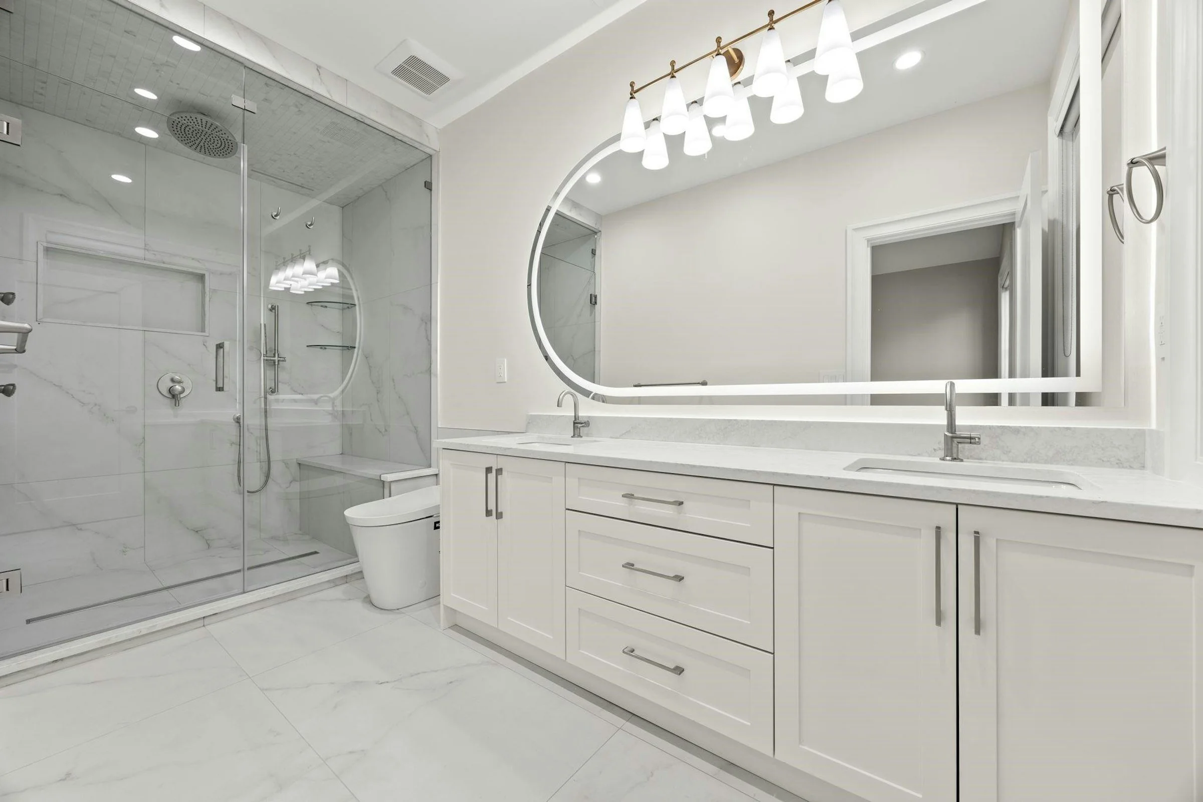 Fraser Heights bathroom lighting installation