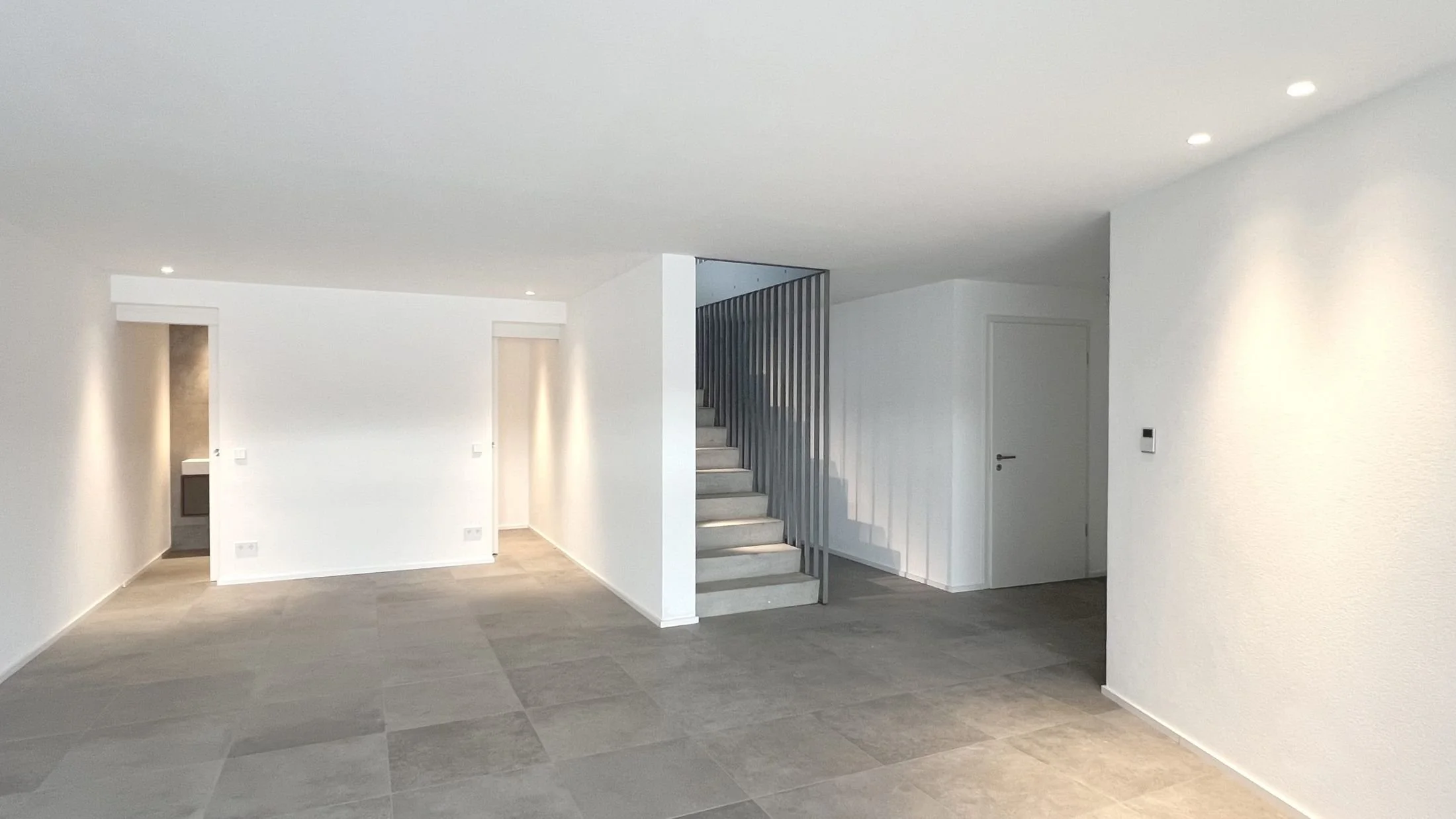 Hallway with staircase