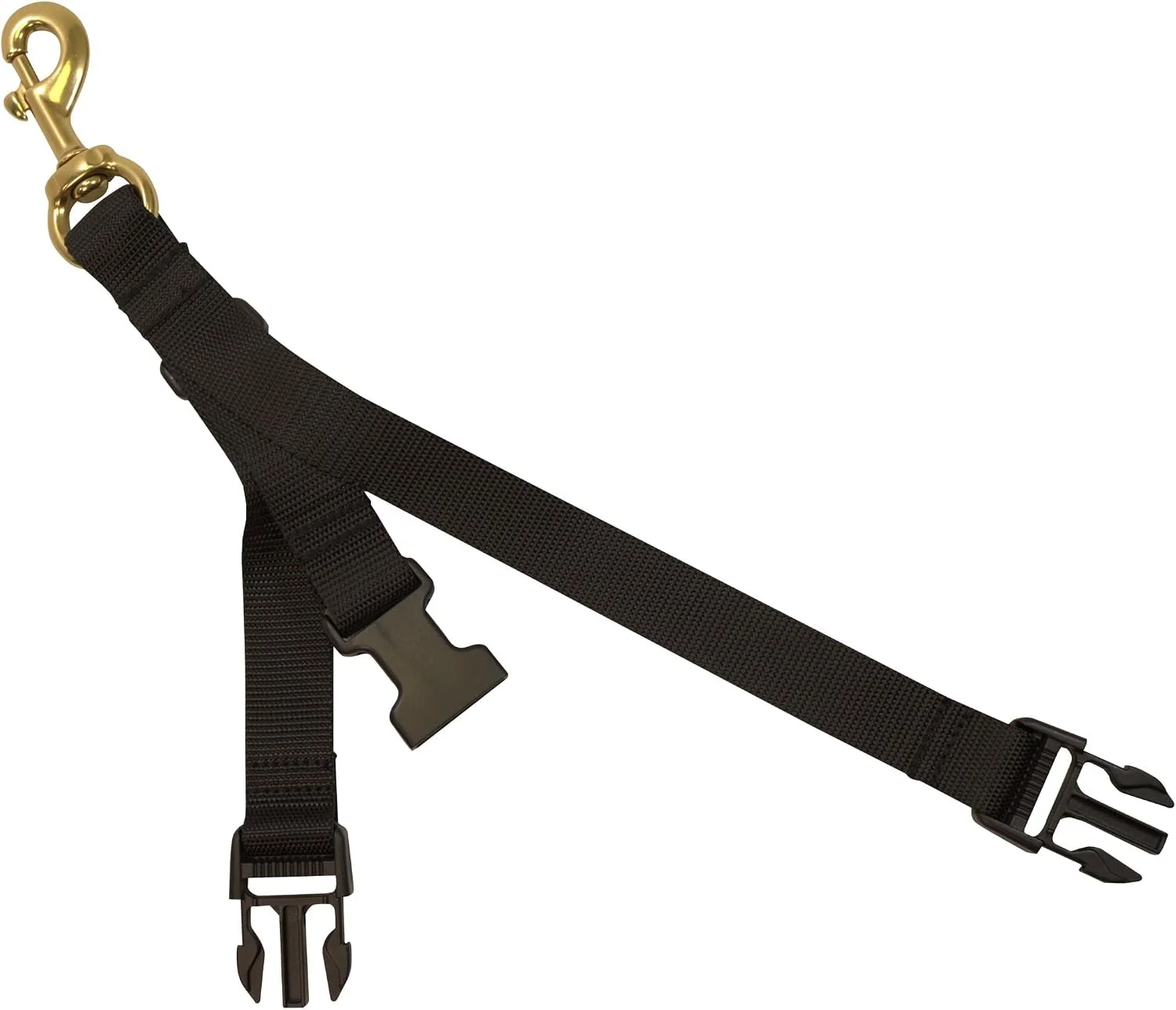 Clip holder for scuba diving fins and mask keeps them from getting lost