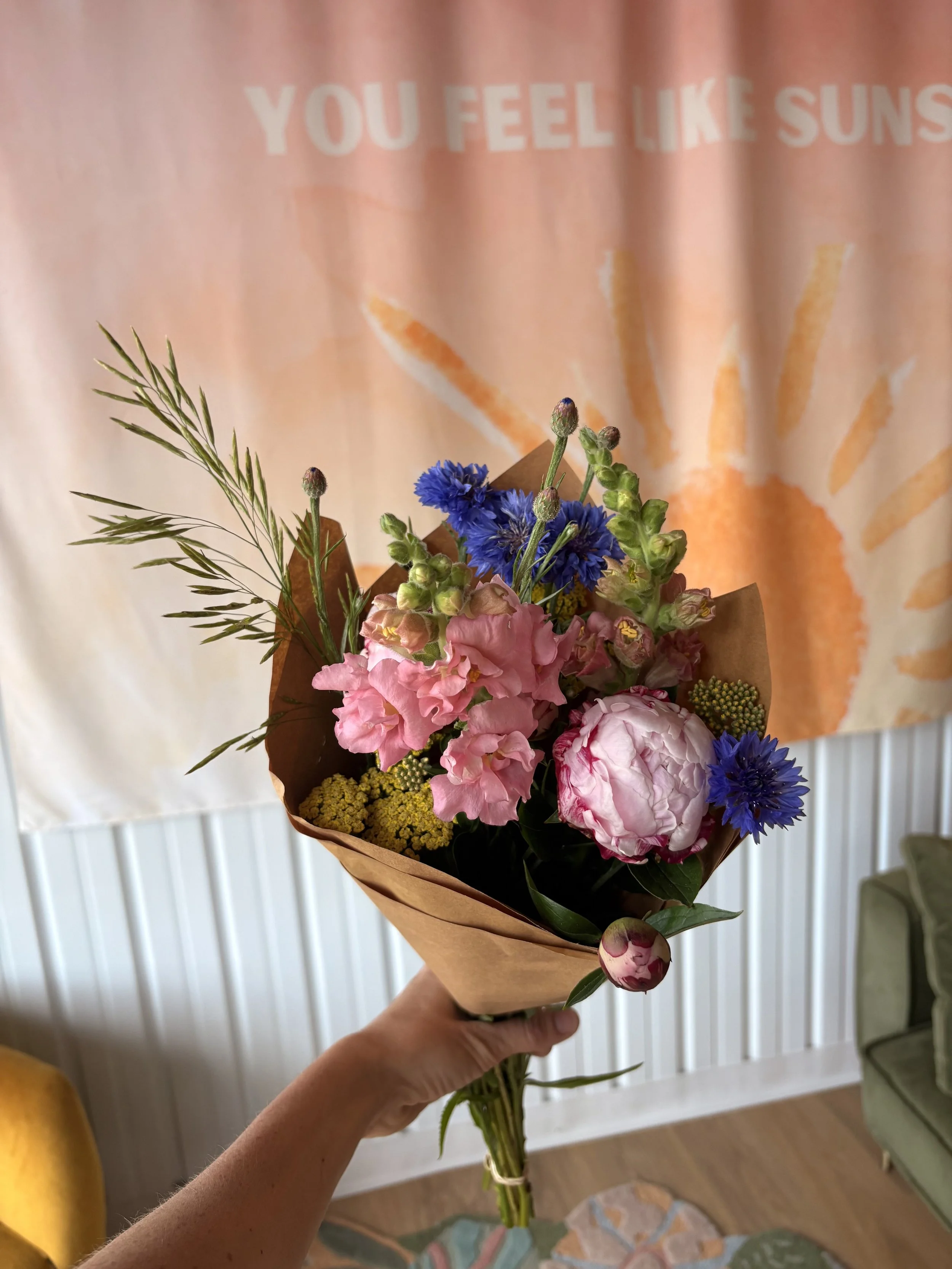 Seasonal bouquet from Rising Kites Flowers