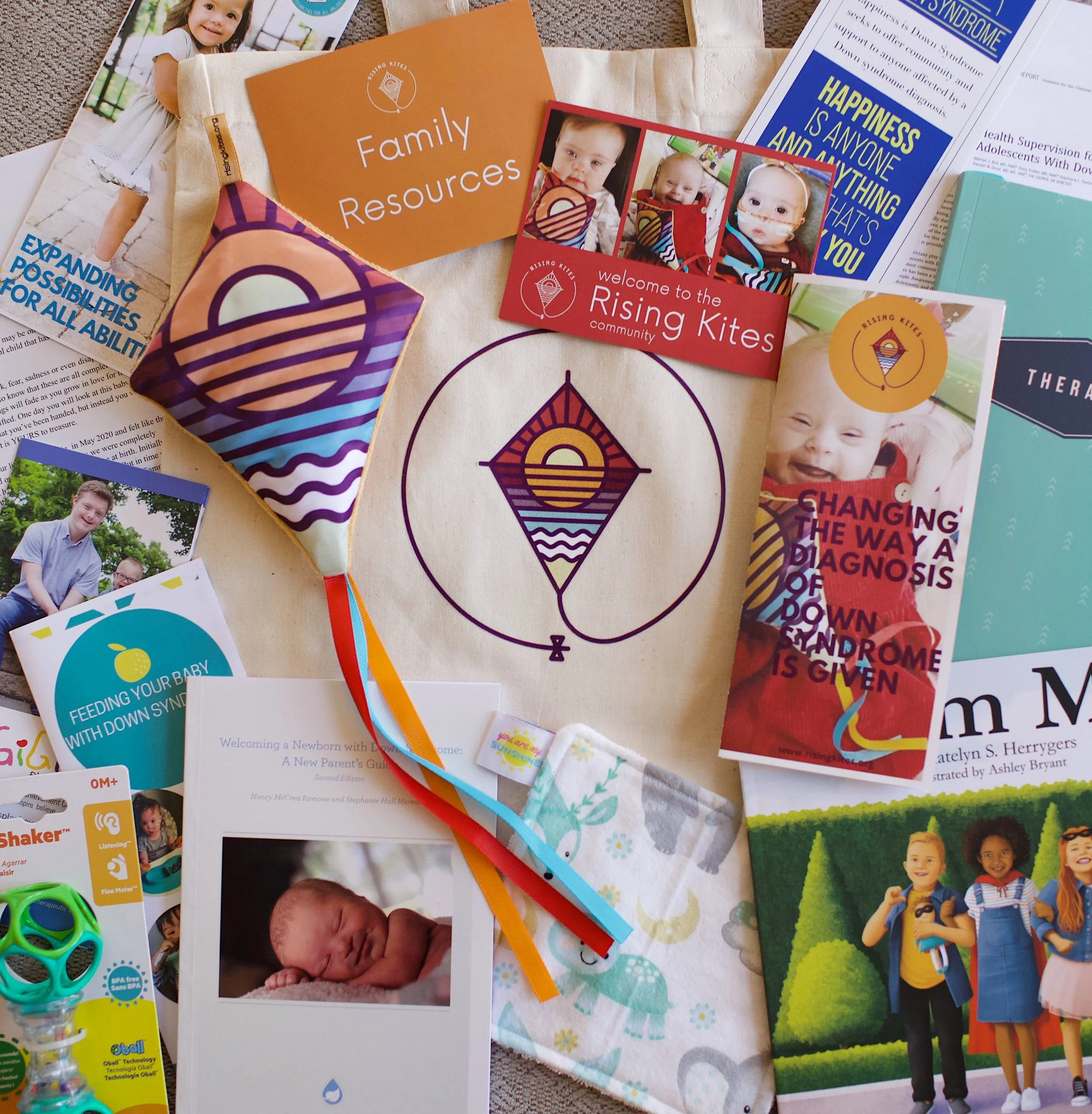 Rising Kites Down syndrome resource bag and resources