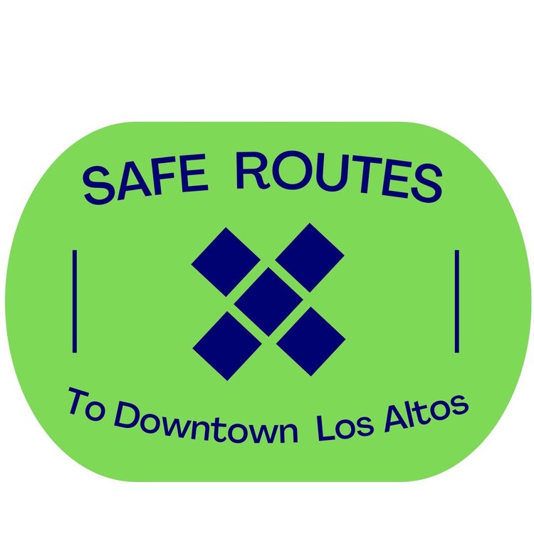 Safe Routes to Downtown Los Altos Logo