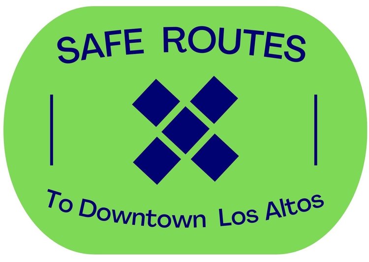 Safe Routes to Downtown Los Altos Logo