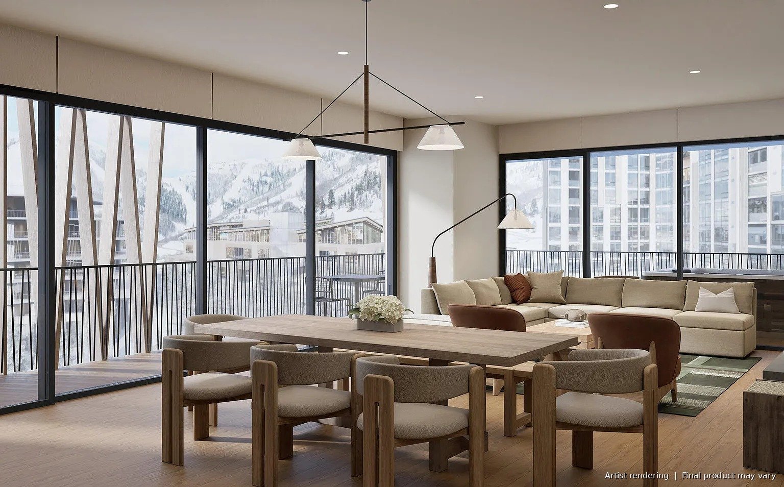 Cormont 1507 living room with mountain views