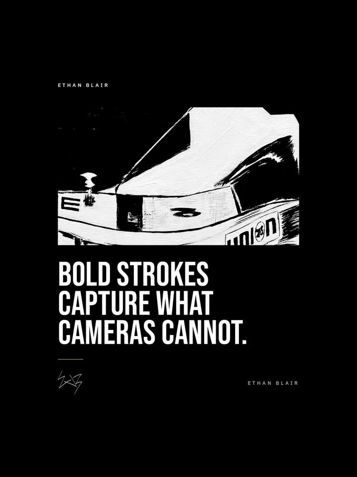 Ethan Blair Instagram post, Bold strokes post