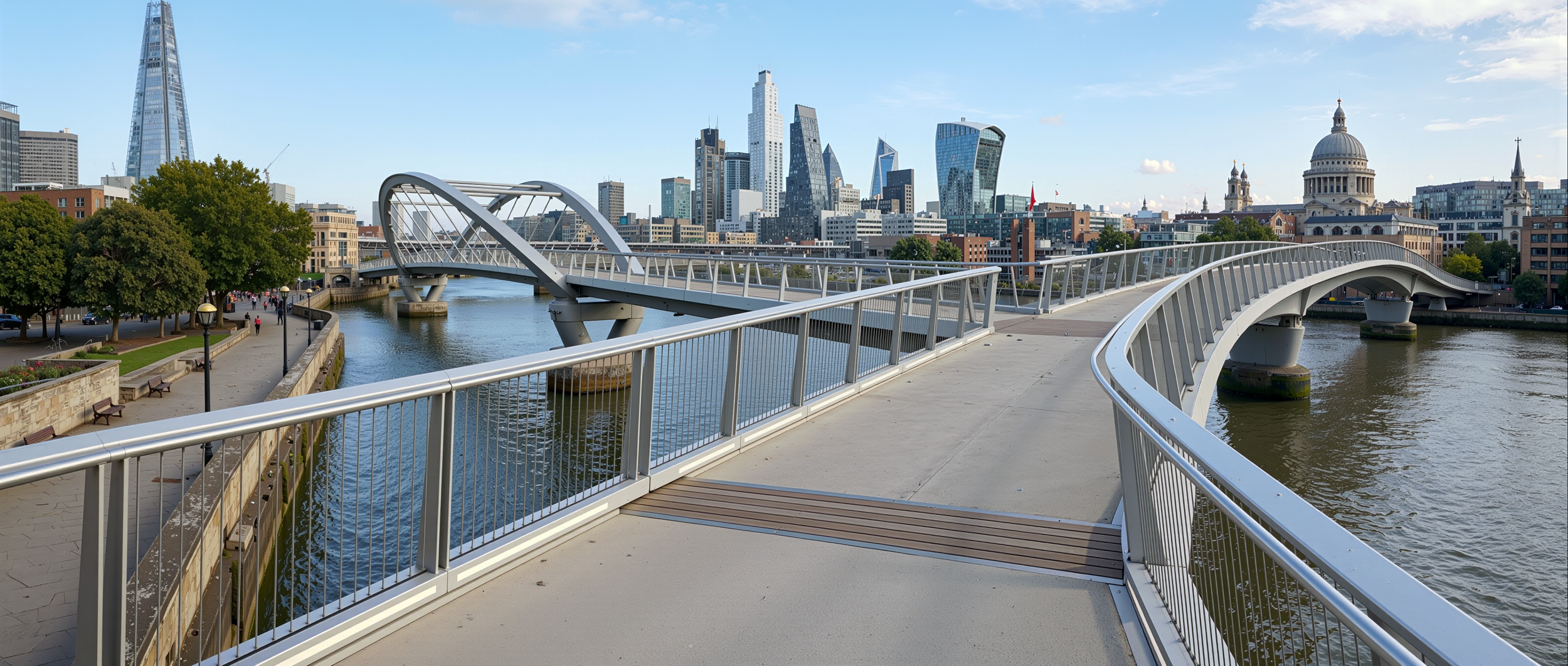 Pedestrian Bridge Handrails