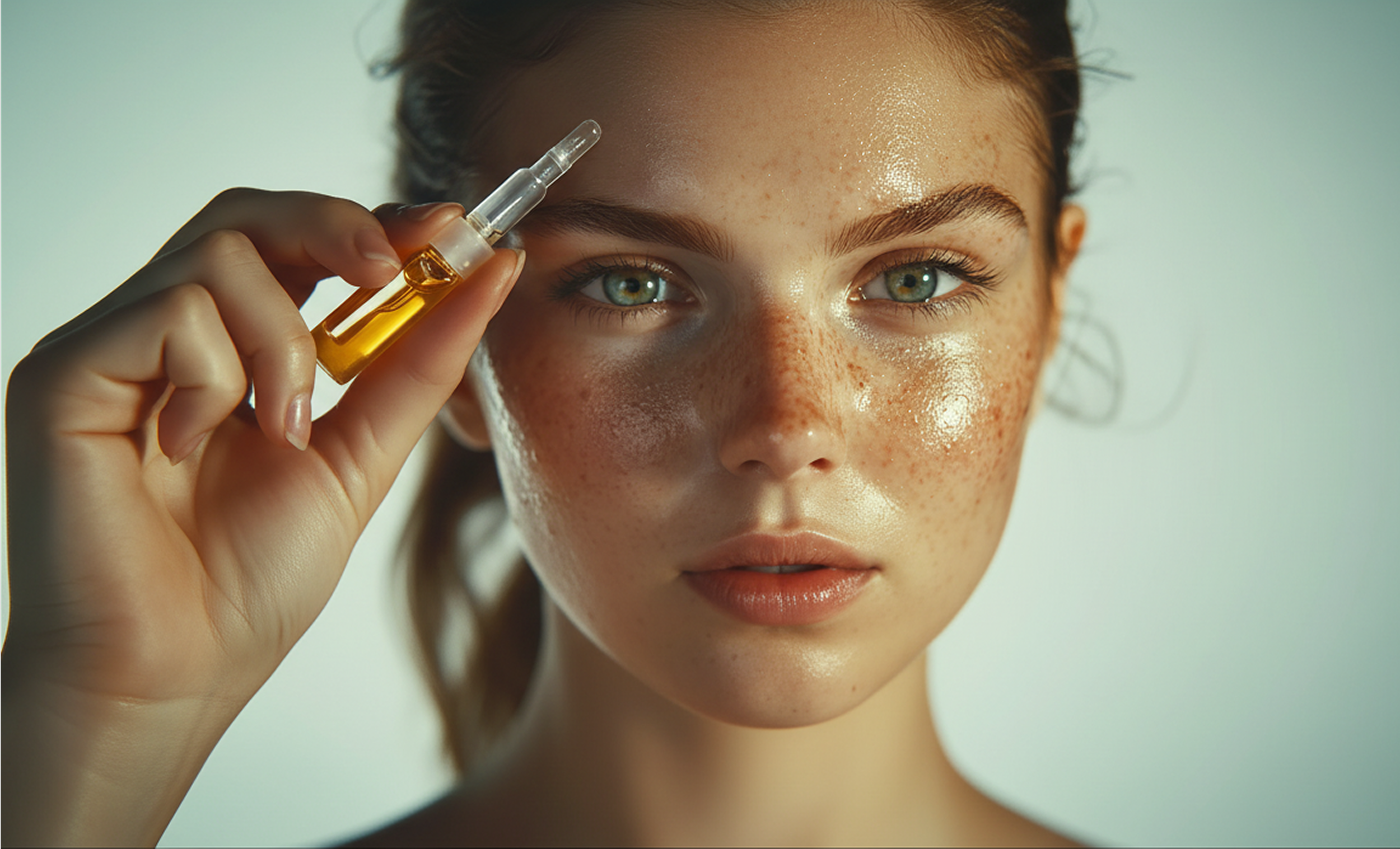 Serum application after microneedling