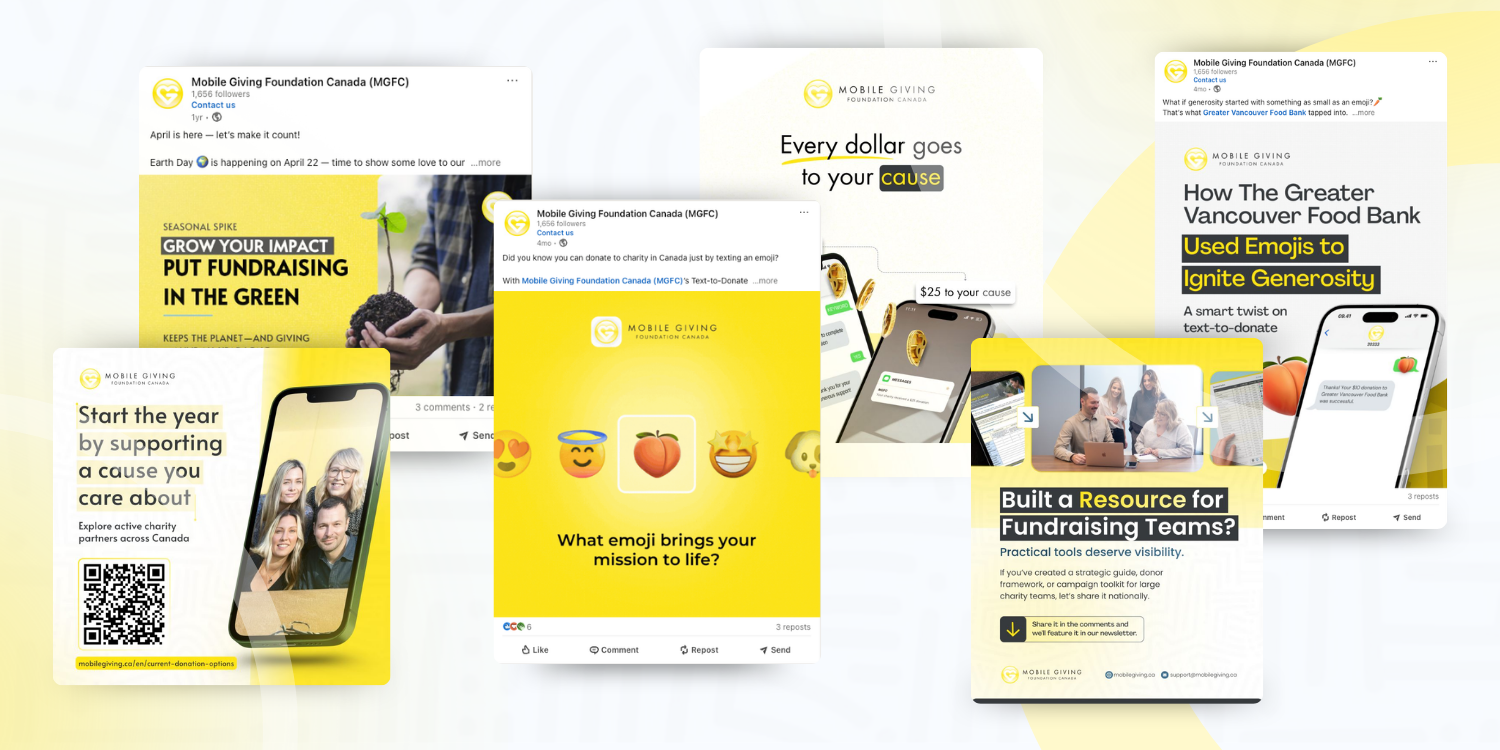 Project 3: LinkedIn Management & Marketing Campaign delivered to Mobile Giving Foundation Canada