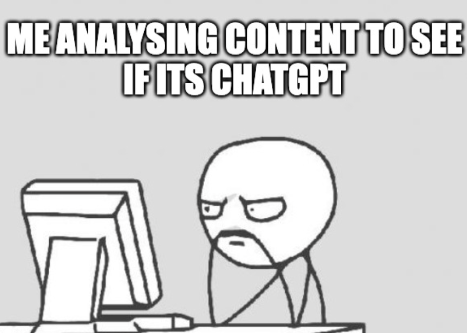 Stick Figure Analysing Content Meme