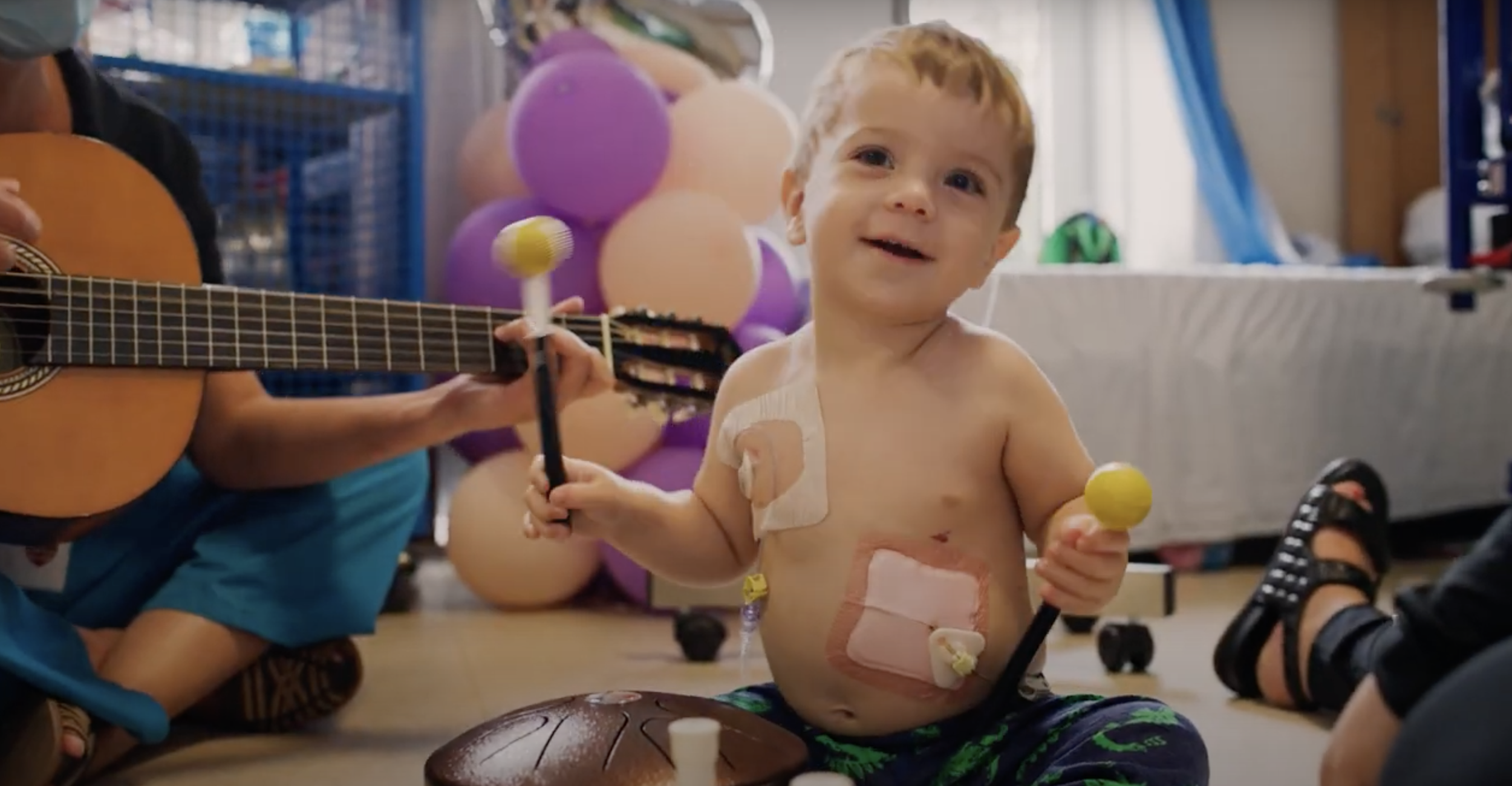 George's Rockstars music therapy supporting children in hospital