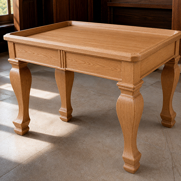 Furniture after laser wood stripping