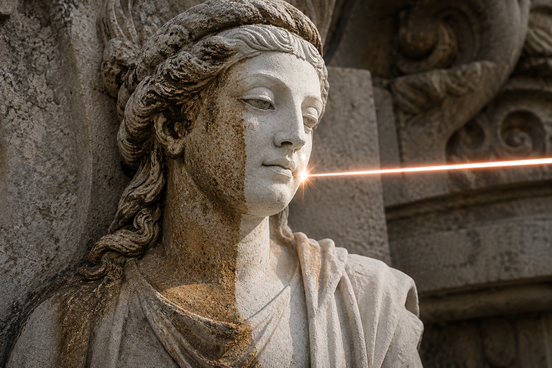 Laser cleaning for heritage conservation and restoration