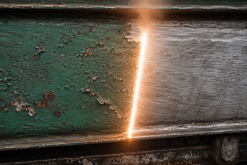 Precision laser paint removal