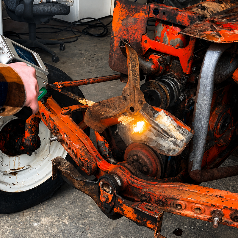 Laser cleaning industrial equipment