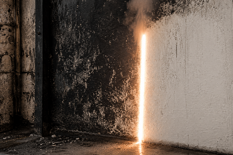 Laser soot and smoke deposit removal
