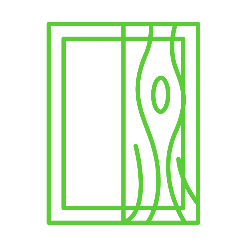 Wood stripping icon