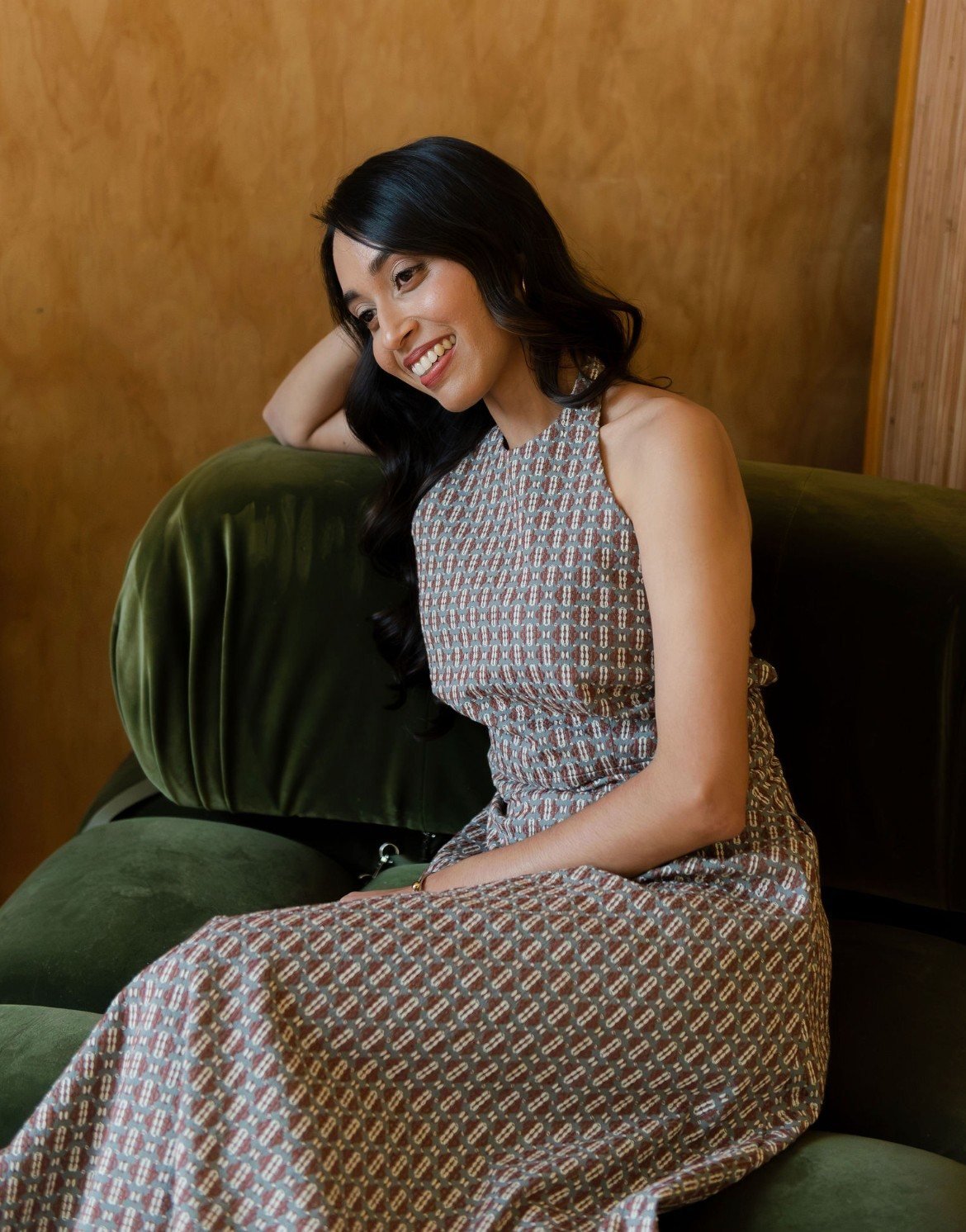 Puja Patel, founder of Senuri Acupuncture, in the Chelsea studio