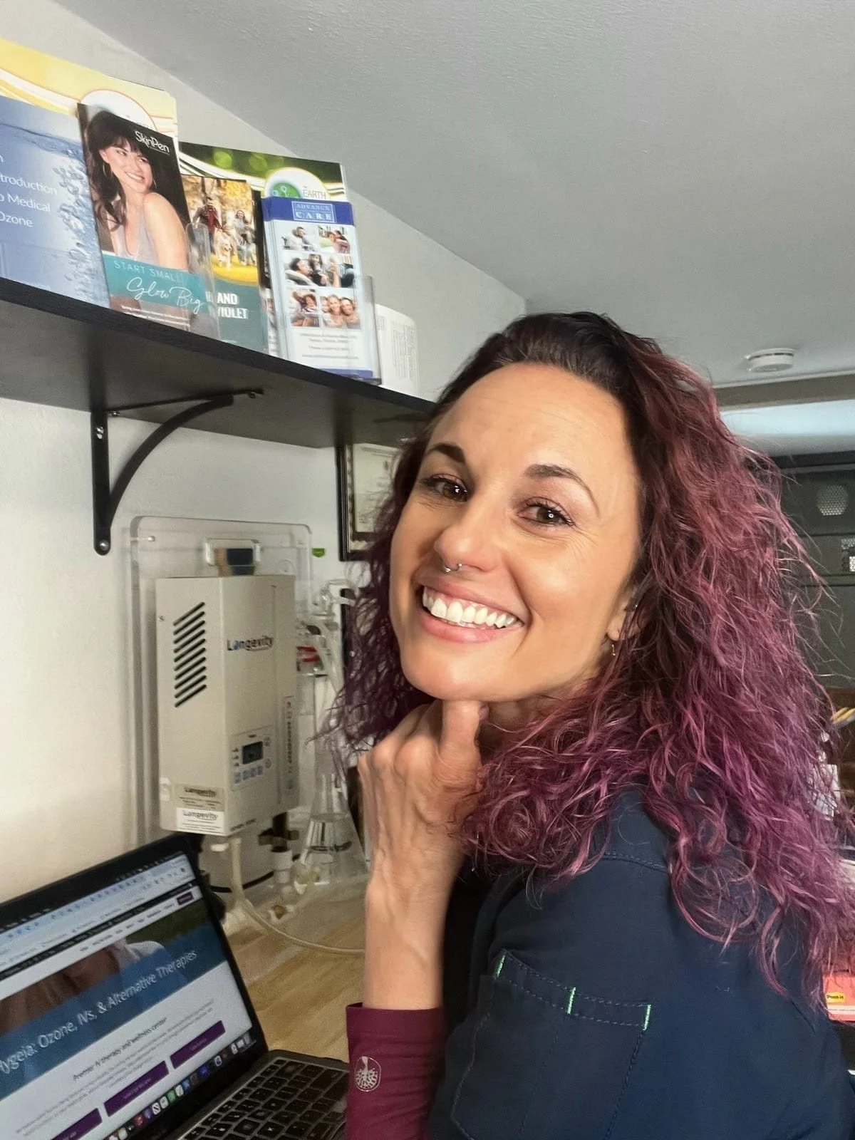 Holly Deffert, RN, founder of Hygeia, in the clinic