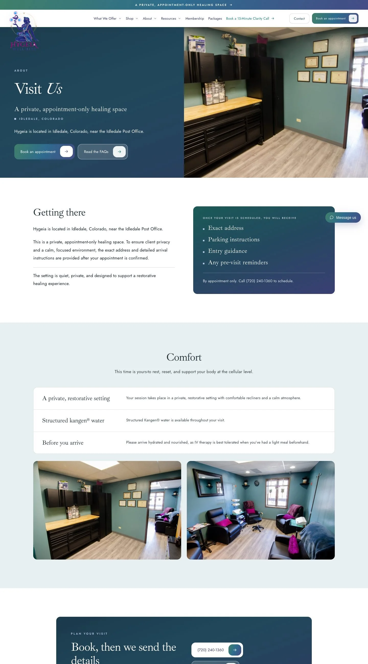 Hygeia office page design