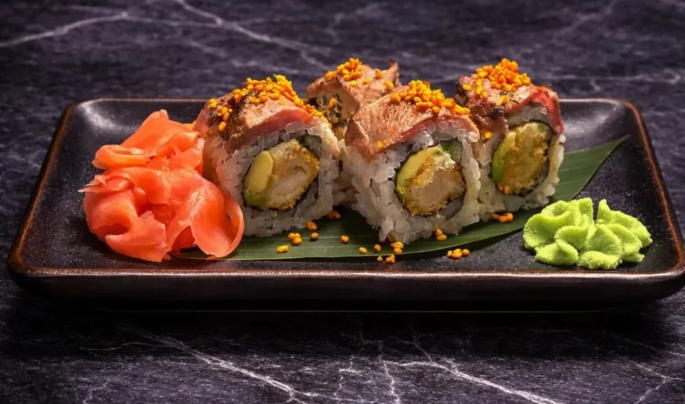 Beef & Fire Roll bei OISHINBO Dortmund