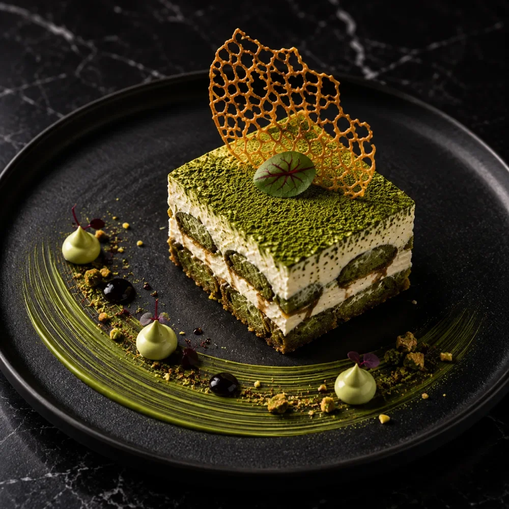 Matcha-Dessert bei OISHINBO Dortmund