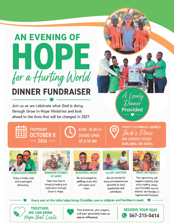 Upcoming Ministry Event Flyer