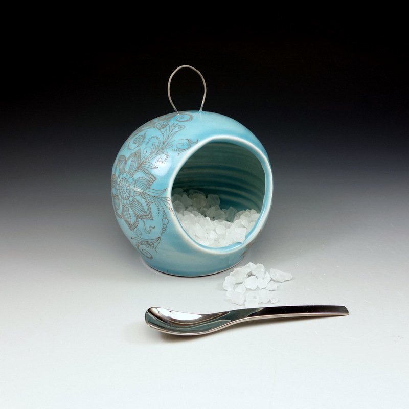 Salt Cellar by Emily Murphy Pottery A spoon is included with each one. 
