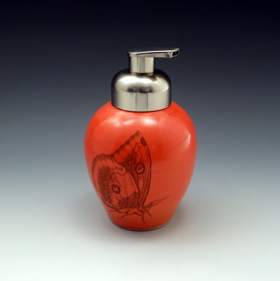 Emily Murphy Pottery Handmade Porcelain Foam Soap Dispenser-002