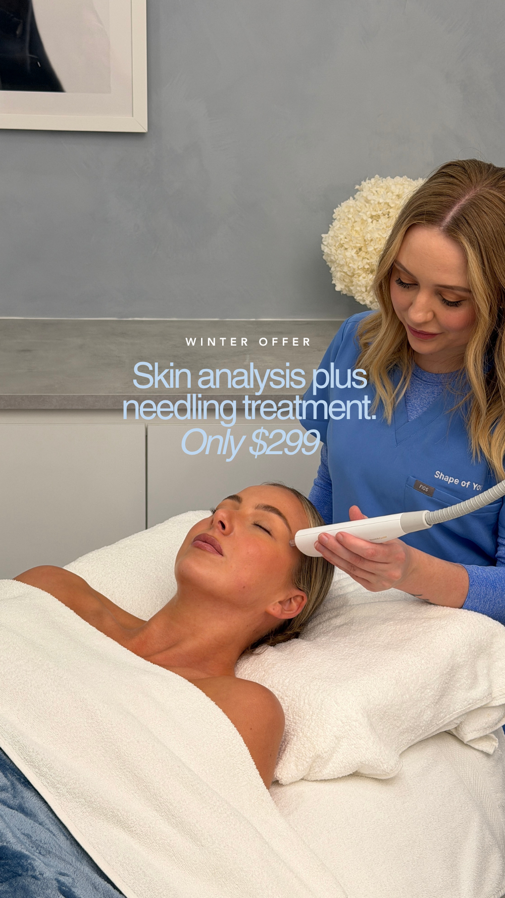 Skin analysis and Dermapen 4 skin needling, Winter Offer at Shape of You Perth
