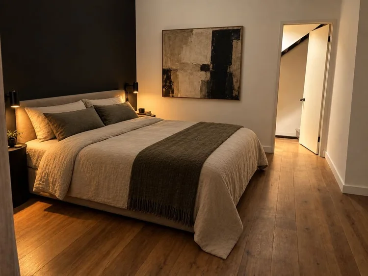 Bedroom in the residency accommodation
