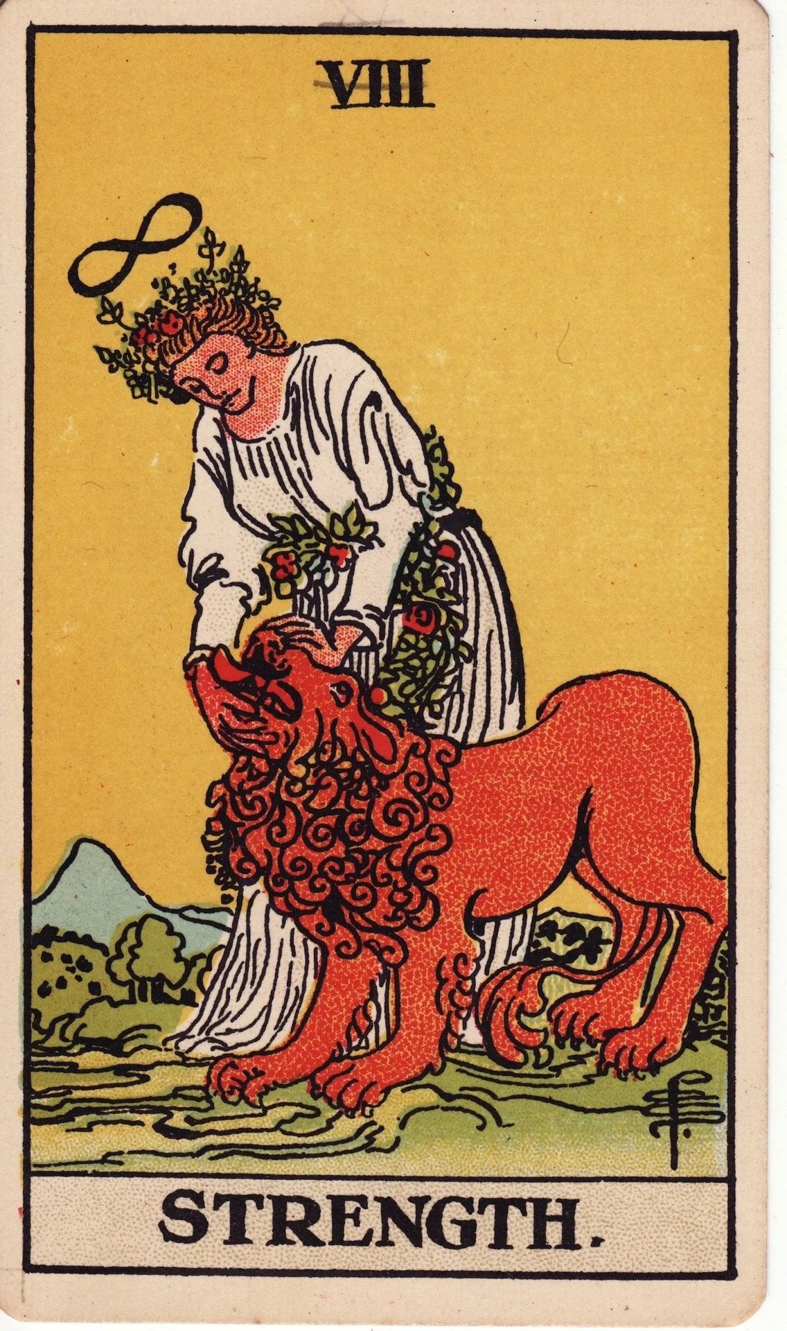 Strength tarot card