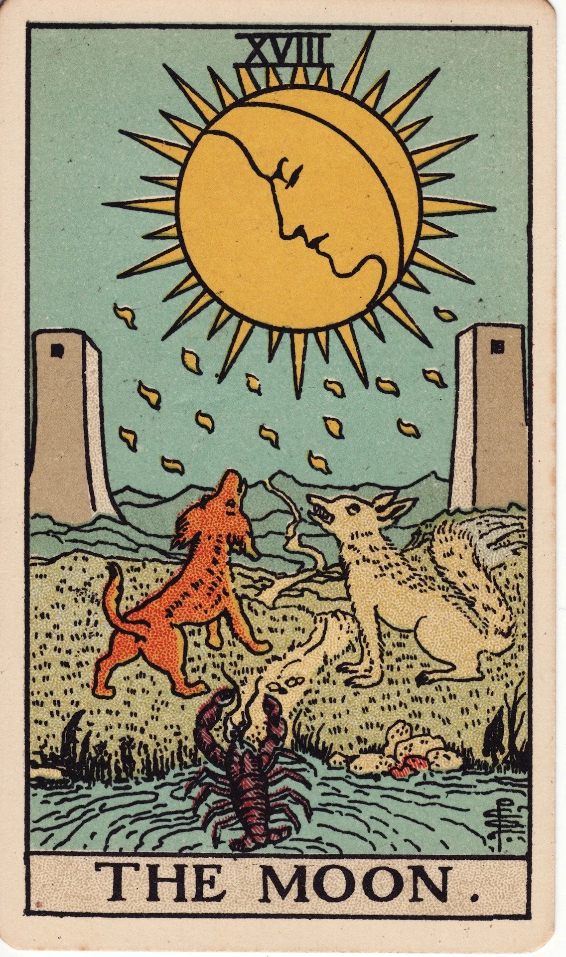The Moon tarot card
