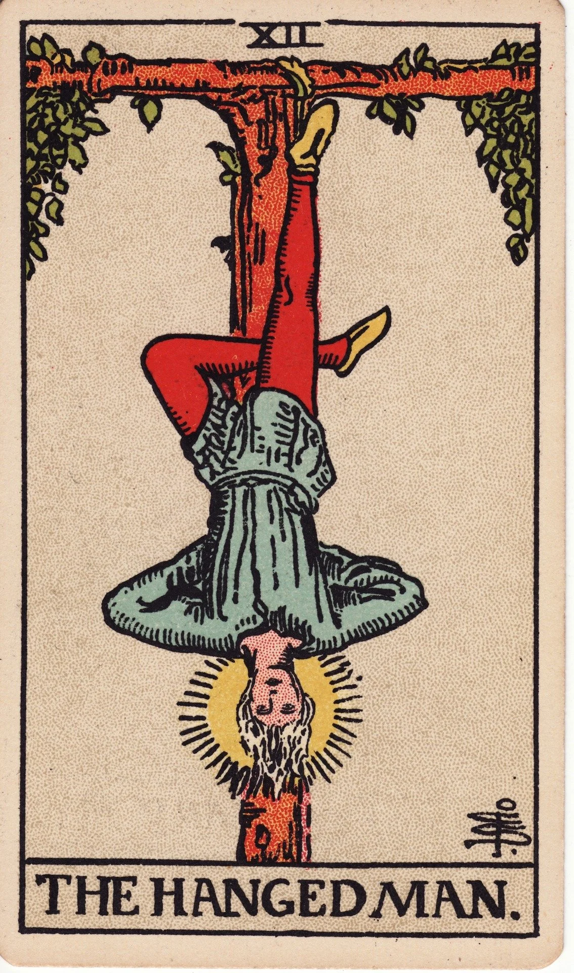 The Hanged Man tarot card