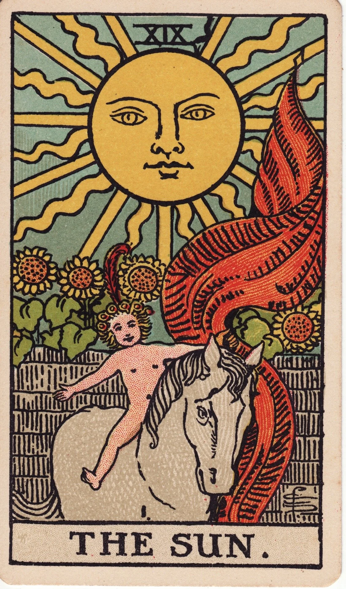 The Sun tarot card