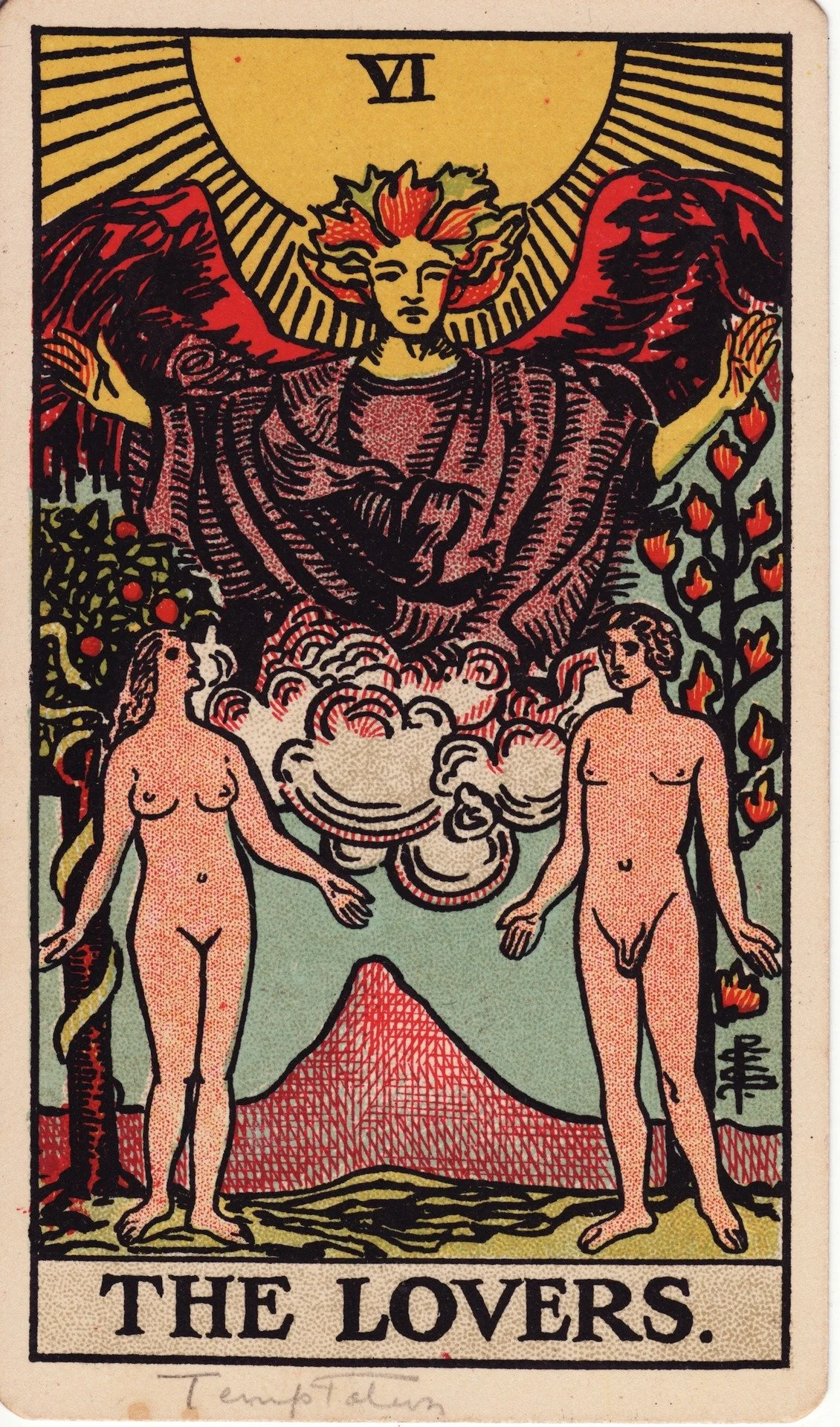 The Lovers tarot card