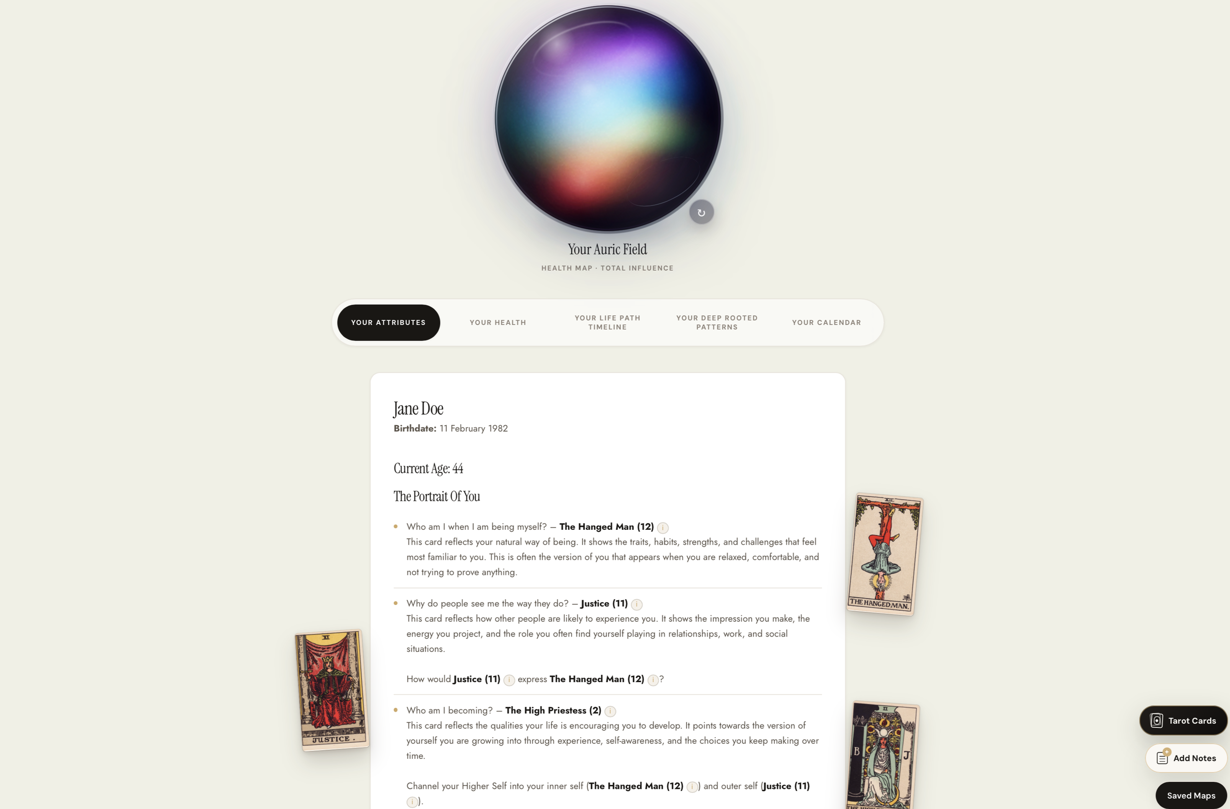 Your Attributes and home screen inside Energy Mapping+