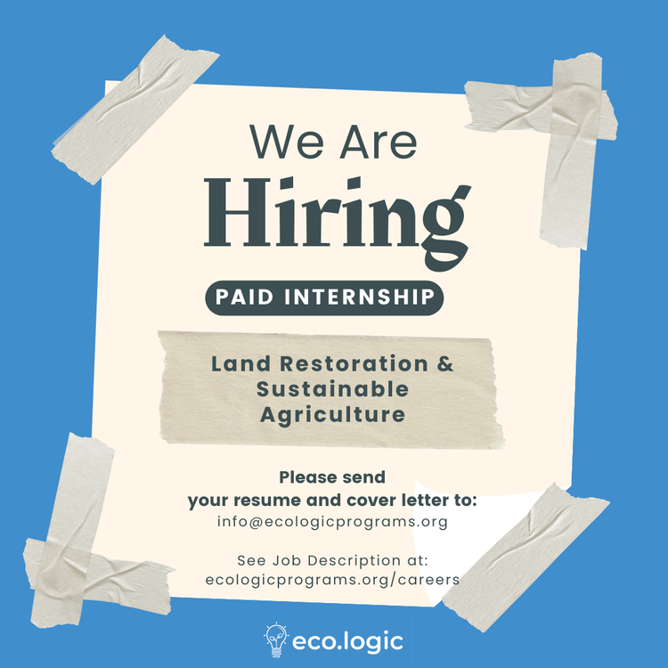 We're seeking a temporary part-time intern! Click here to see a full job description.