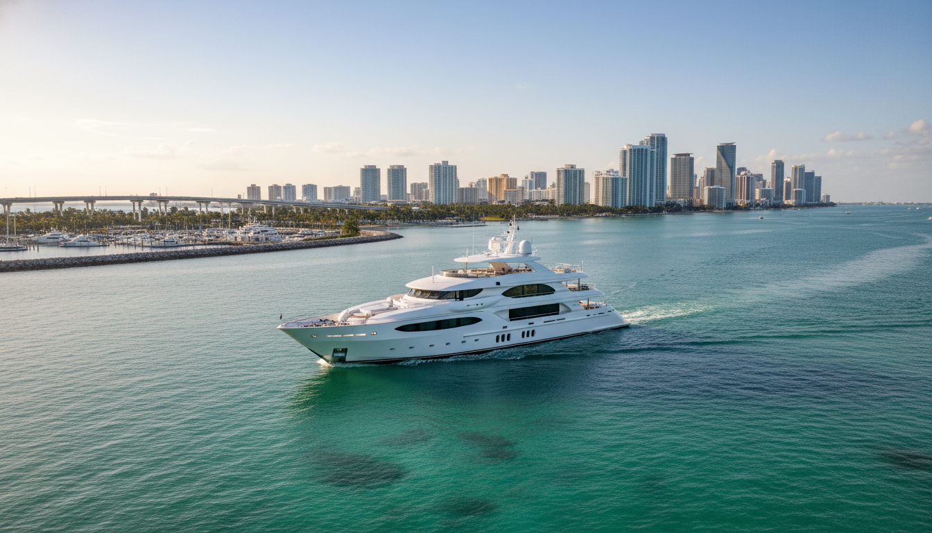 Luxury yacht navigation and global boat delivery service