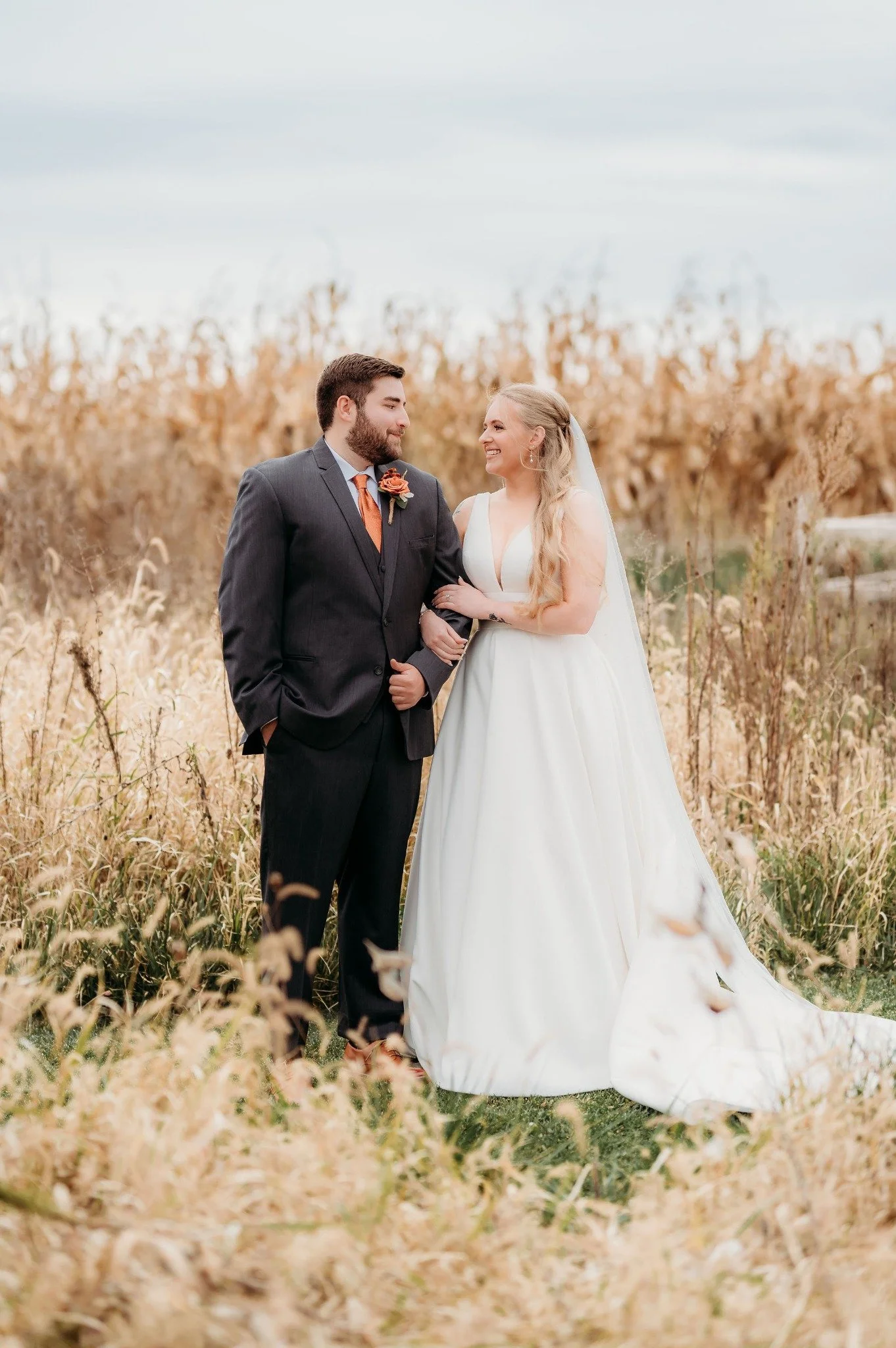 Wedding photography across the prairie and property at Sable Creek Homestead