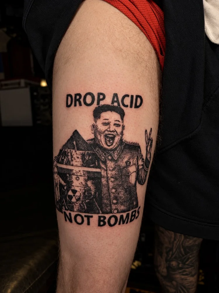 Kim Jon Un tattoo-Tanner Clark